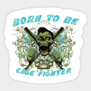 Cage Fighter Sticker